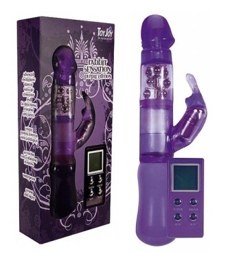 Vibrator cu stimulare clitoridiana Rabbit Sensation Purple